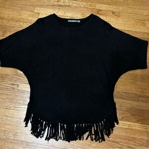 NY Collection Black Knit Top